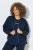 Ulla Popken 851040 Sudadera con cremallera Azul marino - Sudaderas - Sudaderas de mujer tallas grandes