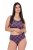 Ulla Popken 851070 Bragas de cuadros de algodón orgánico pack de 5 Violeta - Bragas - 