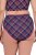 Ulla Popken 851070 Bragas de cuadros de algodón orgánico pack de 5 Violeta - Bragas - 