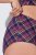Ulla Popken 851071 Bragas de cuadros de algodón orgánico pack de 2 Violeta - Bragas - 