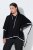 Ulla Popken 851127 Poncho de punto abierto con ribete de strass Negro - Ponchos y capas - 