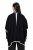 Ulla Popken 851127 Poncho de punto abierto con ribete de strass Negro - Ponchos y capas - 