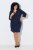 Ulla Popken 851220 Vestido con manga 3/4 Azul marino - Vestidos - Vestidos para todas las tallas