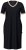 Ulla Popken 851237 Camisón de rayas Negro - Camisones - 