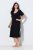 Ulla Popken 851237 Camisón de rayas Negro - Camisones - 