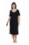 Ulla Popken 851237 Camisón de rayas Negro - Camisones - 