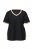 Ulla Popken 851245 Pijama de rayas Negro - Pijamas/ropa de estar en casa - 
