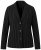 Ulla Popken 851341 Blazer elástico de raya diplomática Negro - Blazers - Blazers en tallas grandes para mujer