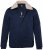Men+ 369 Chaqueta bellyfit con cuello teddy Azul marino - Chaquetas - Chaquetas Tallas Grandes 2XL-8XL