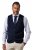 JP1880 851421 Chaleco de punto con cuello de pico Azul marino - Trajes - Trajes 2XL-8XL