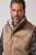 JP1880 851516 Chaleco en ante sintético con forro teddy Beige - Chaquetas - Chaquetas Tallas Grandes 2XL-8XL