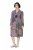 Ulla Popken 851546 Vestido midi estampado Amarillo mostaza - Vestidos midi - Vestidos midi de talla grande