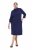 Ulla Popken 851664 Vestido de jersey evasé con bolsillos Azul marino - Vestidos - Vestidos para todas las tallas
