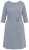Ulla Popken 851666 Vestido midi de rayas con manga 3/4 Gris jaspeado - Vestidos midi - Vestidos midi de talla grande