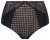 Ulla Popken 851700 Bragas de cuadros de talle alto con encaje Negro - Bragas - 