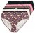 Ulla Popken 851711 Bragas de flores pack de 5 Marrón - Bragas - 
