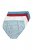Ulla Popken 851725 Bragas con estampado pack de 5 Lila - Bragas - 