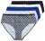 Ulla Popken 851730 Bragas con estampado pack de 5 Azul claro - Bragas - 