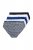 Ulla Popken 851730 Bragas con estampado pack de 5 Azul claro - Bragas - 