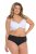 Ulla Popken 851752 Bragas de rayas pack de 5 Negro - Bragas - 