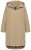 Ulla Popken 851764 Abrigo oversize con capucha desmontable Arena - Abrigos - Abrigos de talla grande
