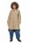 Ulla Popken 851764 Abrigo oversize con capucha desmontable Arena - Abrigos - Abrigos de talla grande