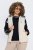Ulla Popken 851781 Chaleco acolchado con capucha Blanco roto - Chalecos - 