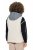Ulla Popken 851781 Chaleco acolchado con capucha Blanco roto - Chalecos - 