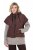 Ulla Popken 851785 Chaleco acolchado oversize con capucha Marrón - Chalecos - 
