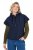 Ulla Popken 851785 Chaleco acolchado oversize con capucha Azul marino - Chalecos - 