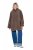 Ulla Popken 851809 Chaqueta teddy Marrón claro - Chaquetas - Chaquetas para mujer en tallas grandes