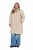 Ulla Popken 851811 Abrigo acolchado Beige - Abrigos - Abrigos de talla grande