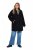 Ulla Popken 851829 Abrigo de lana Negro - Abrigos - Abrigos de talla grande