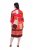 Ulla Popken 852024 Vestido midi evasé con manga 3/4 Rosa - Vestidos midi - Vestidos midi de talla grande