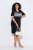 Ulla Popken 852079 Vestido camiseta de rayas Negro - Vestidos - Vestidos para todas las tallas