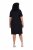 Ulla Popken 852079 Vestido camiseta de rayas Negro - Vestidos - Vestidos para todas las tallas