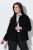 Ulla Popken 852167 Blazer con cuello camisero Negro - Blazers - Blazers en tallas grandes para mujer