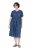 Ulla Popken 852214 Vestido midi de rayas Azul marino - Vestidos midi - Vestidos midi de talla grande