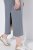 Ulla Popken 852218 Vestido midi de manga corta Gris - Vestidos midi - Vestidos midi de talla grande
