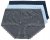 Ulla Popken 852249 Bragas pack de 3 Antracita - Bragas - 