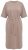 Ulla Popken 852288 Vestido midi de manga corta con cinturón anudado Marrón claro - Vestidos midi - Vestidos midi de talla grande