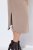 Ulla Popken 852288 Vestido midi de manga corta con cinturón anudado Marrón claro - Vestidos midi - Vestidos midi de talla grande