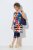 Ulla Popken 852308 Vestido de jersey de rayas Azul marino - Vestidos de punto jersey - 