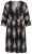 Ulla Popken 852315 Vestido cruzado estampado Negro - Vestidos midi - Vestidos midi de talla grande