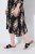 Ulla Popken 852315 Vestido cruzado estampado Negro - Vestidos midi - Vestidos midi de talla grande