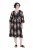 Ulla Popken 852315 Vestido cruzado estampado Negro - Vestidos midi - Vestidos midi de talla grande