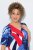 Ulla Popken 852394 Vestido midi de manga corta con cuello de pico Azul marino - Vestidos midi - Vestidos midi de talla grande