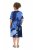Ulla Popken 852394 Vestido midi de manga corta con cuello de pico Azul marino - Vestidos midi - Vestidos midi de talla grande