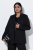 Ulla Popken 852498 Blazer de un botón con strass Negro - Blazers - Blazers en tallas grandes para mujer