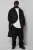 STHUGE 852519 Clásico Abrigo de lana Negro - Chaquetas - Chaquetas Tallas Grandes 2XL-8XL